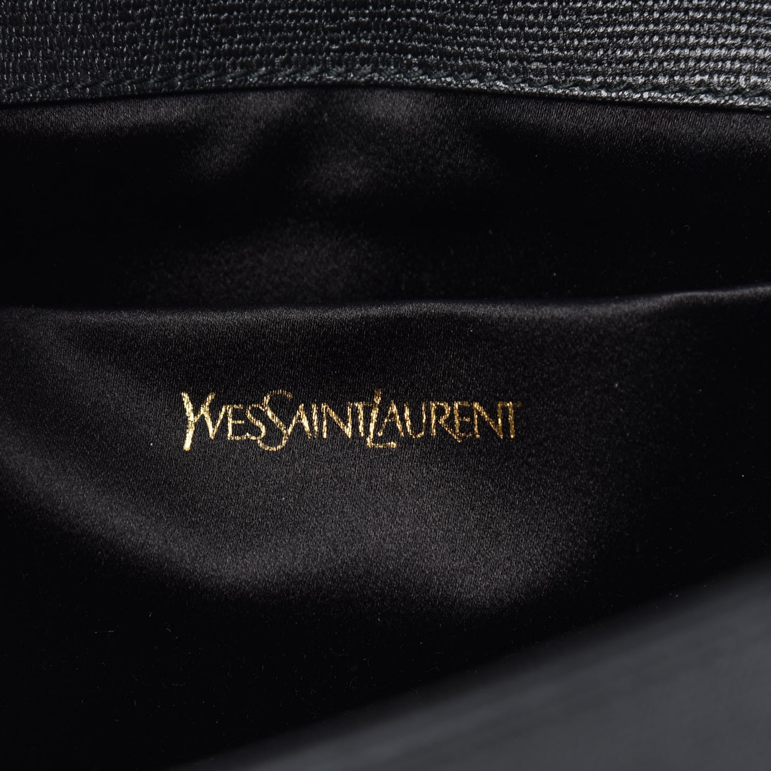 Saint Laurent Textured Calfskin Y Ligne Clutch Black 6 of 10
