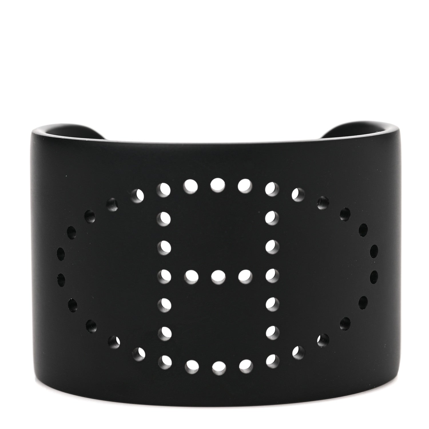 Hermes Aluminium Evelyne Sunset Cuff Bracelet T3 Black 1 of 4