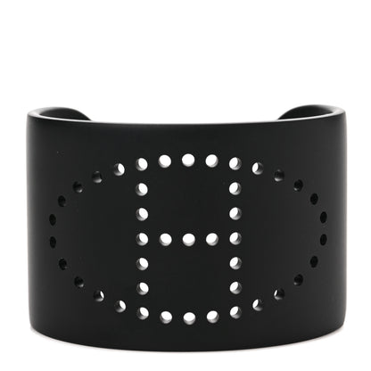 Hermes Aluminium Evelyne Sunset Cuff Bracelet T3 Black 1 of 4