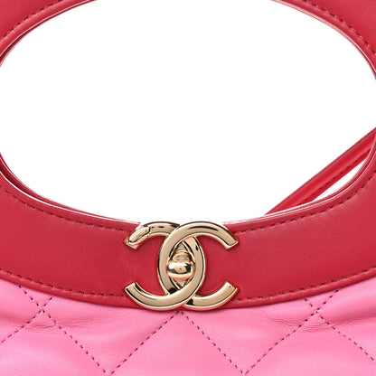 Chanel Lambskin Quilted Large 31 Shopping Bag Pink Light Red 8 of 11