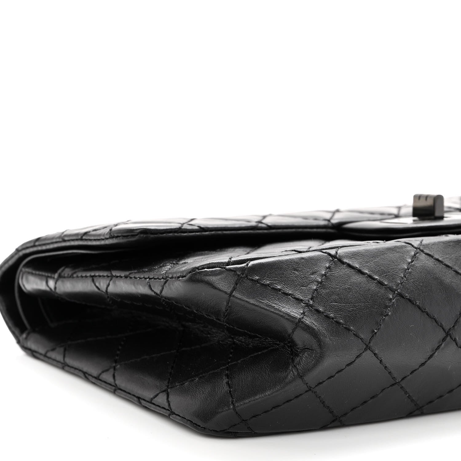 Chanel Aged Calfskin Quilted 2.55 Reissue 225 Flap So Black 9 of 10