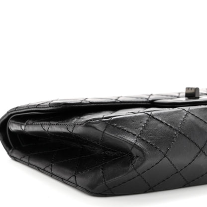 Chanel Aged Calfskin Quilted 2.55 Reissue 225 Flap So Black 9 of 10