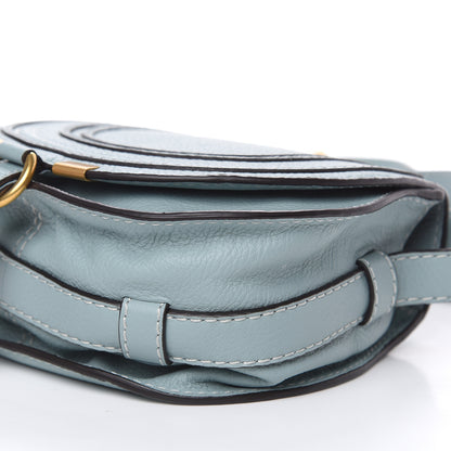 Chloe Calfskin Mini Marcie Round Crossbody Bag Faded Blue 8 of 9