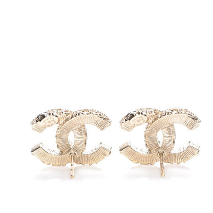 Chanel Enamel CC Baroque Earrings Black Gold 3 of 5