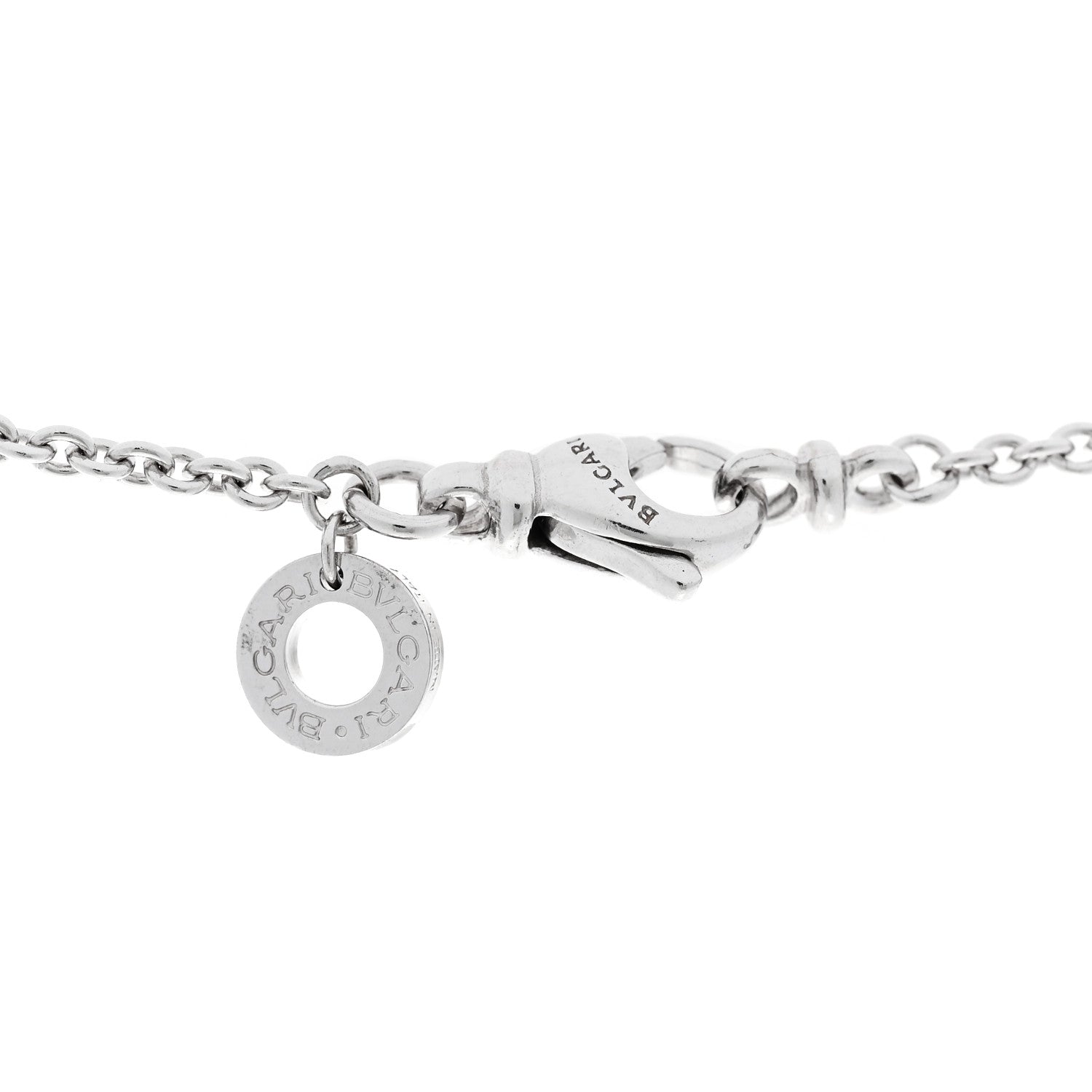 Bulgari 18K White Gold B.Zero1 Pendant Necklace 4 of 6
