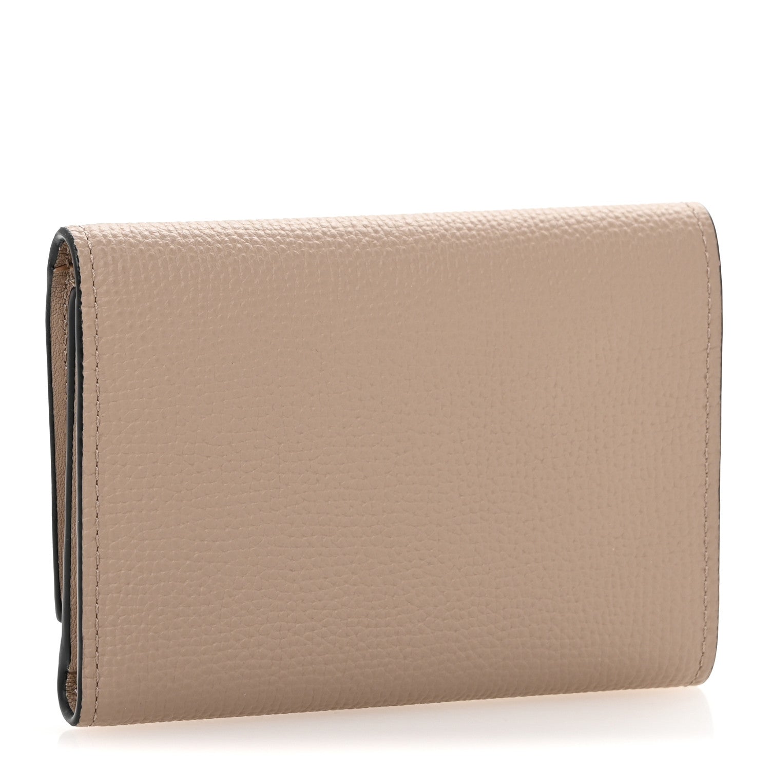 Loewe Pebble Grain Calfskin Anagram Small Vertical Wallet Sand 3 of 9