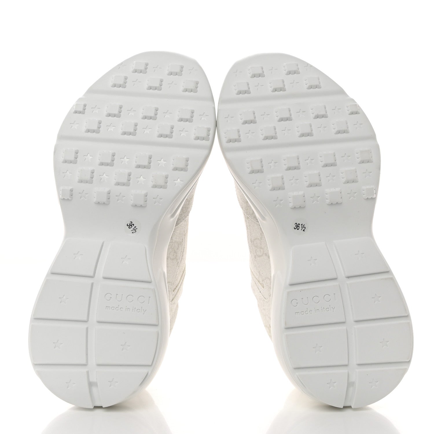 Gucci GG Supreme Monogram Womens Rhyton Sneakers 36.5 White 5 of 8