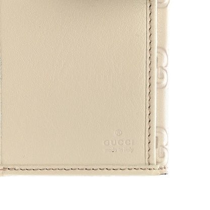 Gucci Guccissima Heart Continental Wallet Off White 7 of 10