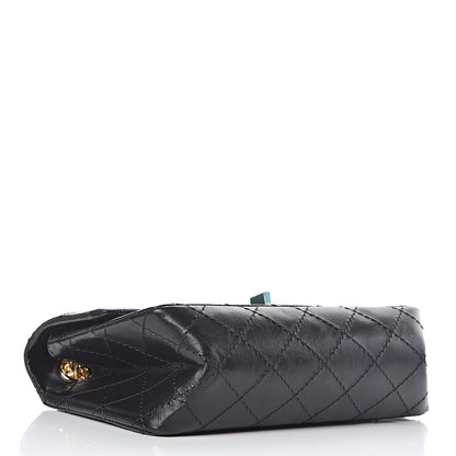 Chanel Aged Calfskin Quilted 2.55 Reissue Mini Flap Black 4 of 10