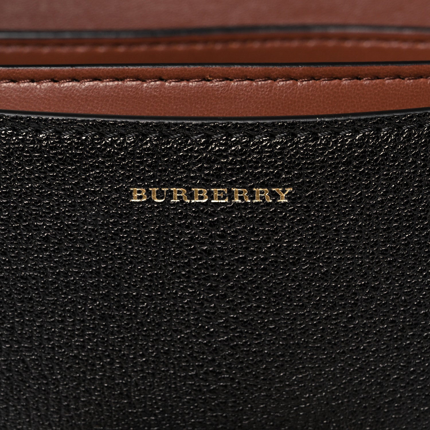 Burberry Goatskin Cotton Canvas Vintage Check Small D-Ring Bag Black Antique Yellow 6 of 11