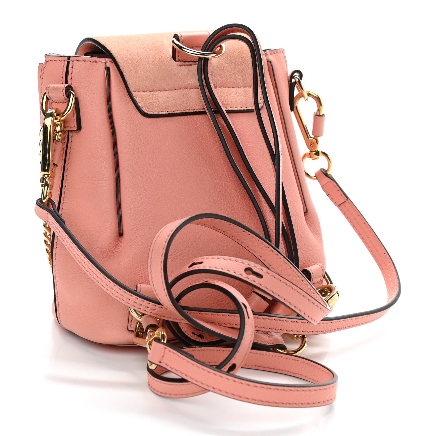 Chloe Suede Calfskin Mini Faye Backpack Ideal Blush 3 of 13