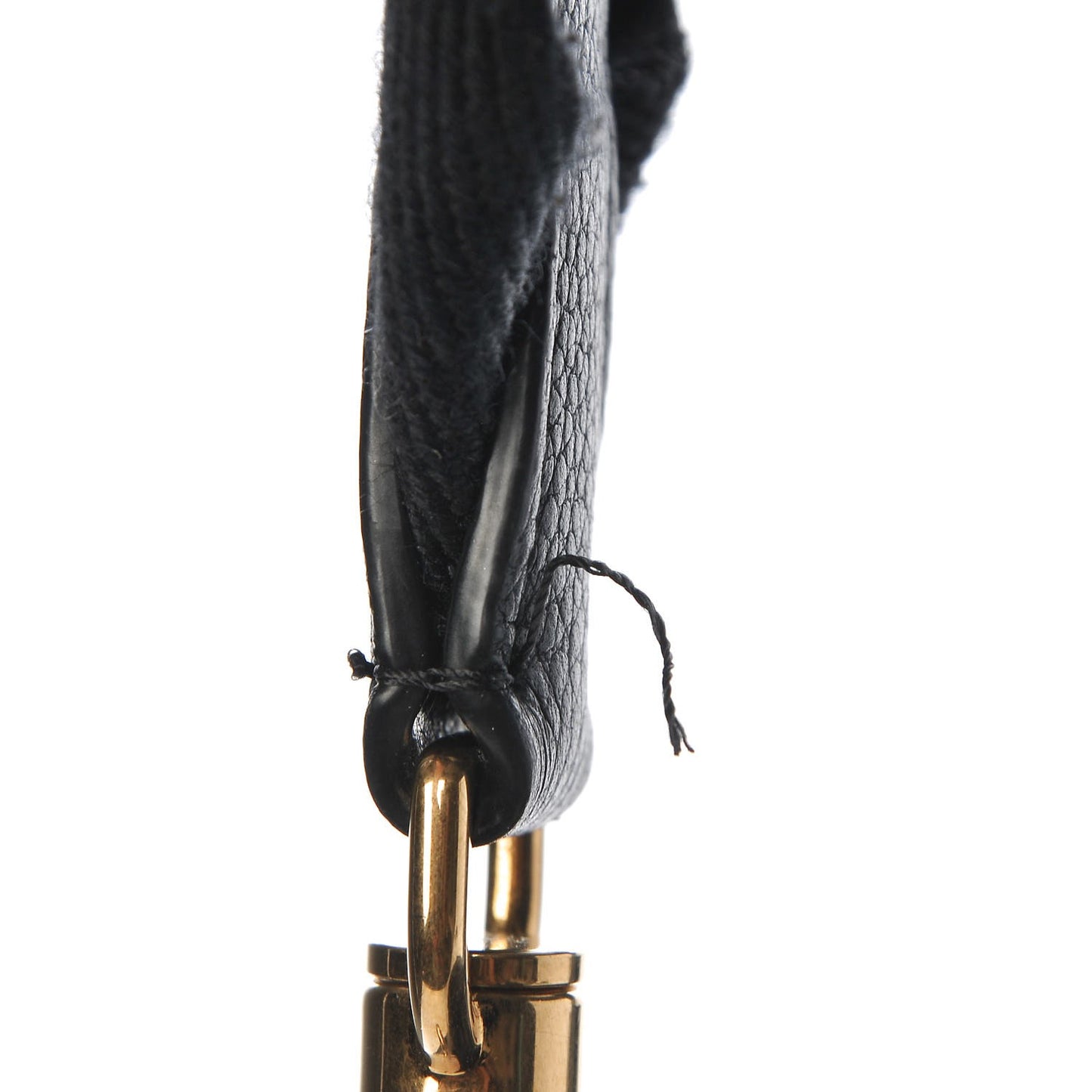 Soft Grained Calfskin Sangle Bucket Bag Black