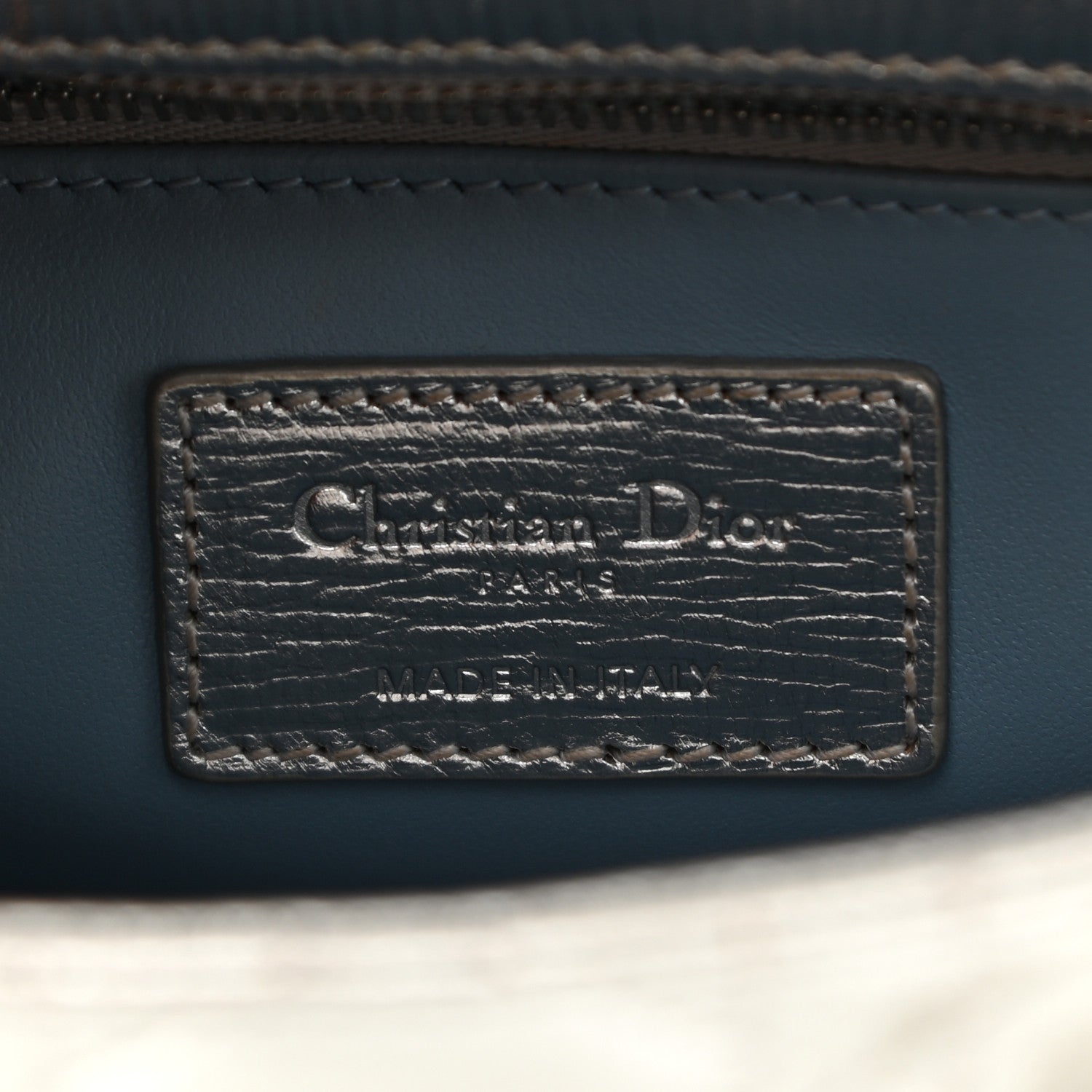 Christian Dior Metallic Grained Calfskin Cannage Small Lucky Badges My Lady Dior Silver 6 of 12