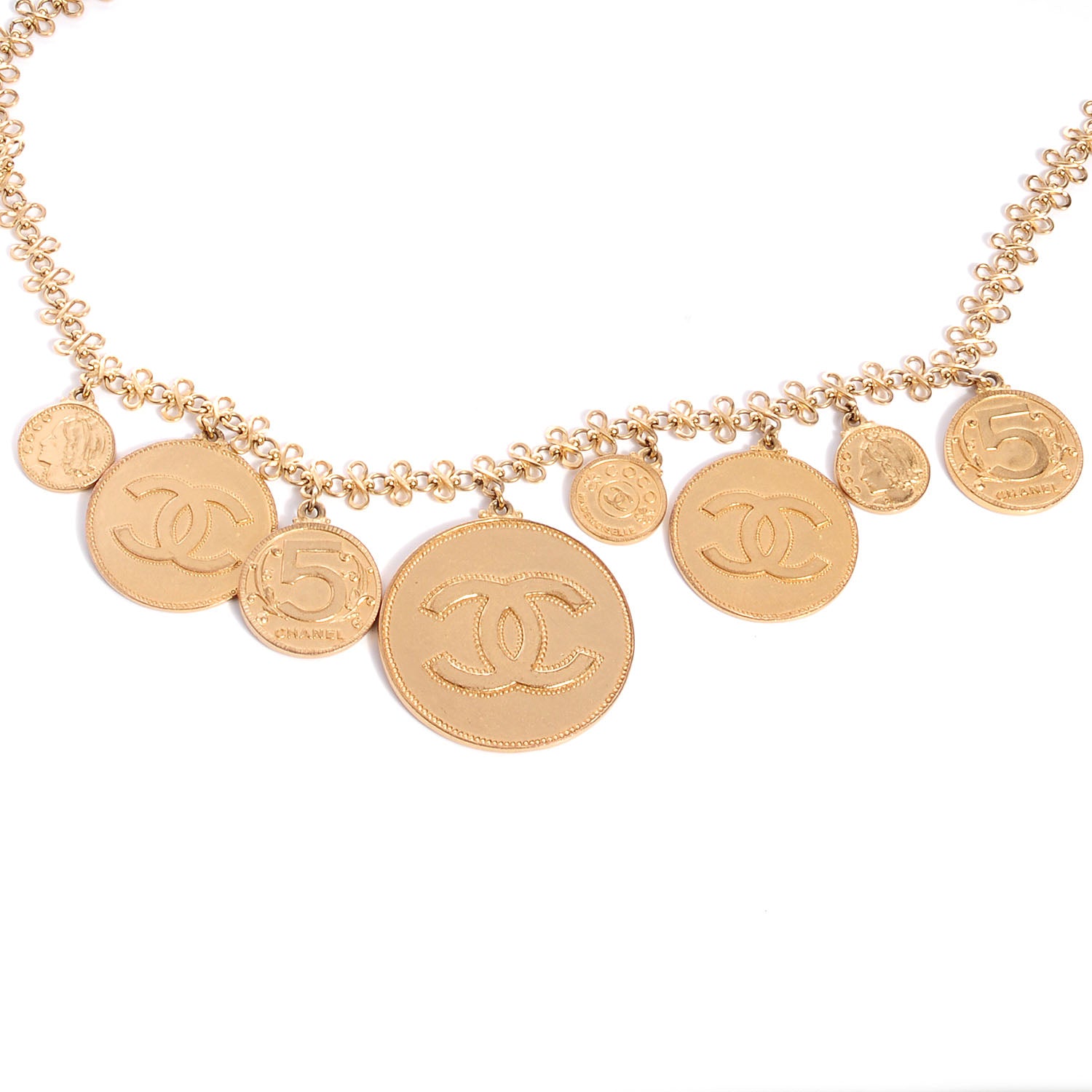 Chanel CC Coin Medallion Belt Gold 4 of 10