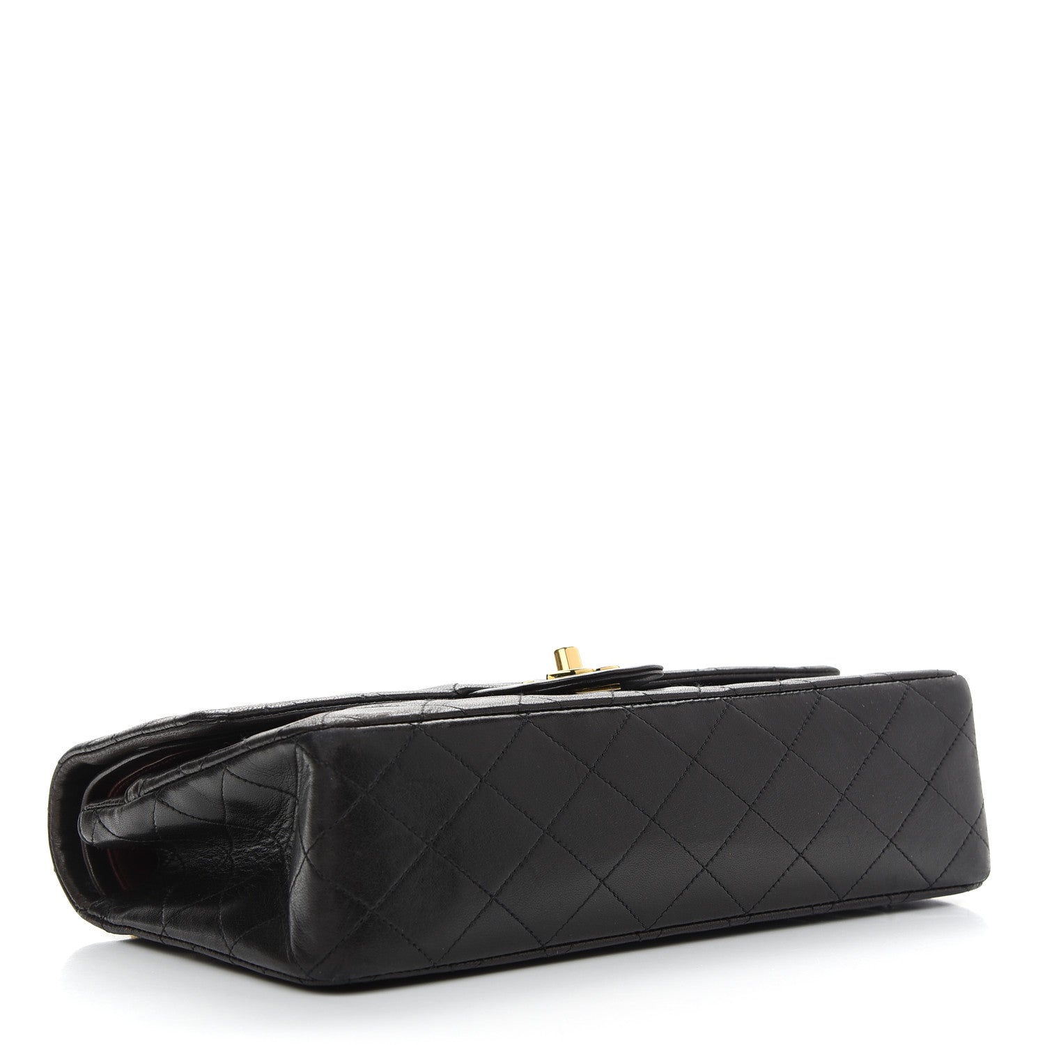 Chanel Lambskin Quilted Medium Double Flap Black 4 of 9