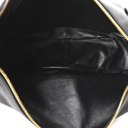 Prada Soft Grain Calfskin Large Demi-Lune Shoulder Bag Black 5 of 10