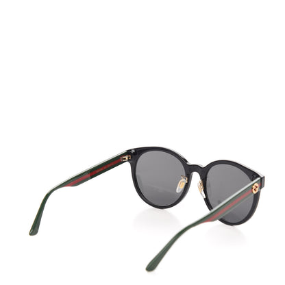 Gucci Acetate GG Web Round Eye Sunglasses GG0854SK Black 4 of 7