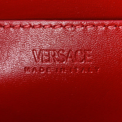 Versace Calfskin Large Greca Goddess Shoulder Bag Red 6 of 12