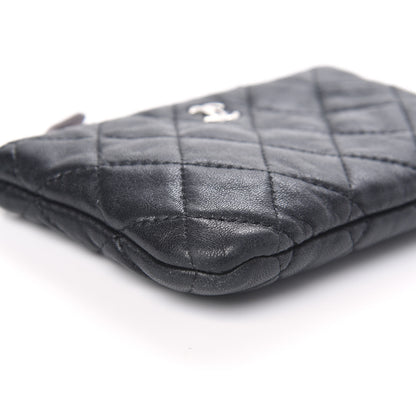 Chanel Lambskin Quilted Small Cosmetic Case Black 8 of 12