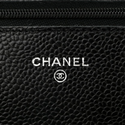 Chanel Caviar Quilted Wallet on Chain WOC Black 6 of 12