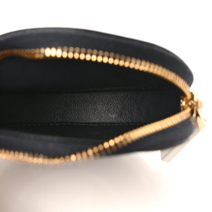 Christian Dior Calfskin Vibe Round Coin Purse Blue White 5 of 6