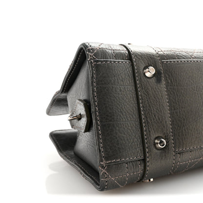 Christian Dior Metallic Calfskin Cannage Stitched Small East West Lady Dior Bronze 9 of 10
