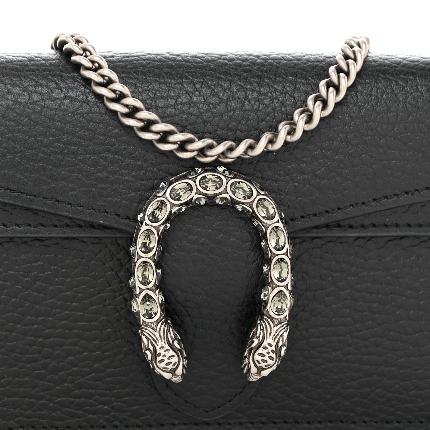 Gucci Calfskin Super Mini Dionysus Shoulder Bag Black 9 of 11