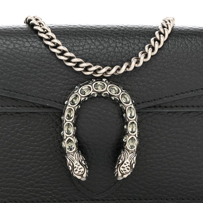 Gucci Calfskin Super Mini Dionysus Shoulder Bag Black 9 of 11