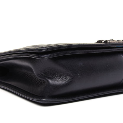 Chanel Calfskin Embossed Stitch Large Boy Flap Black 6 of 18