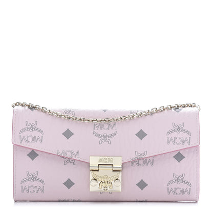 MCM Visetos Large Patricia Wallet On Chain Soft Pink 1 of 10