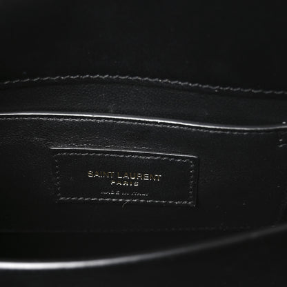 Saint Laurent Calfskin Mini Classic Monogram Cassandra Top Handle Black 6 of 11