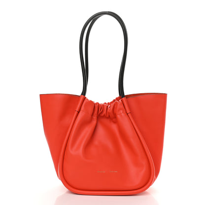 Proenza Schouler Calfskin Large Ruched Tote Red 2 of 9
