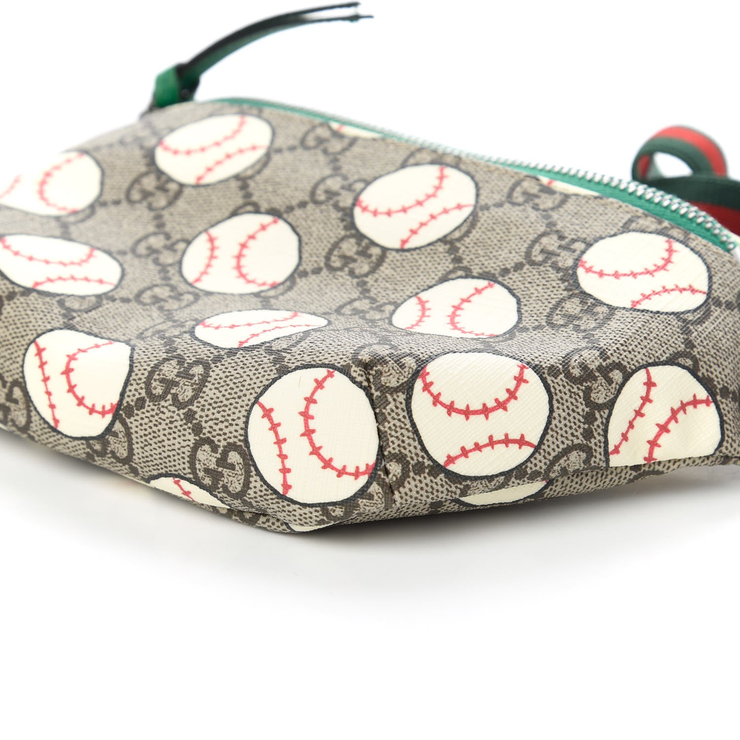Gucci GG Supreme Monogram Baseballs Web Childrens Belt Bag 7 of 10