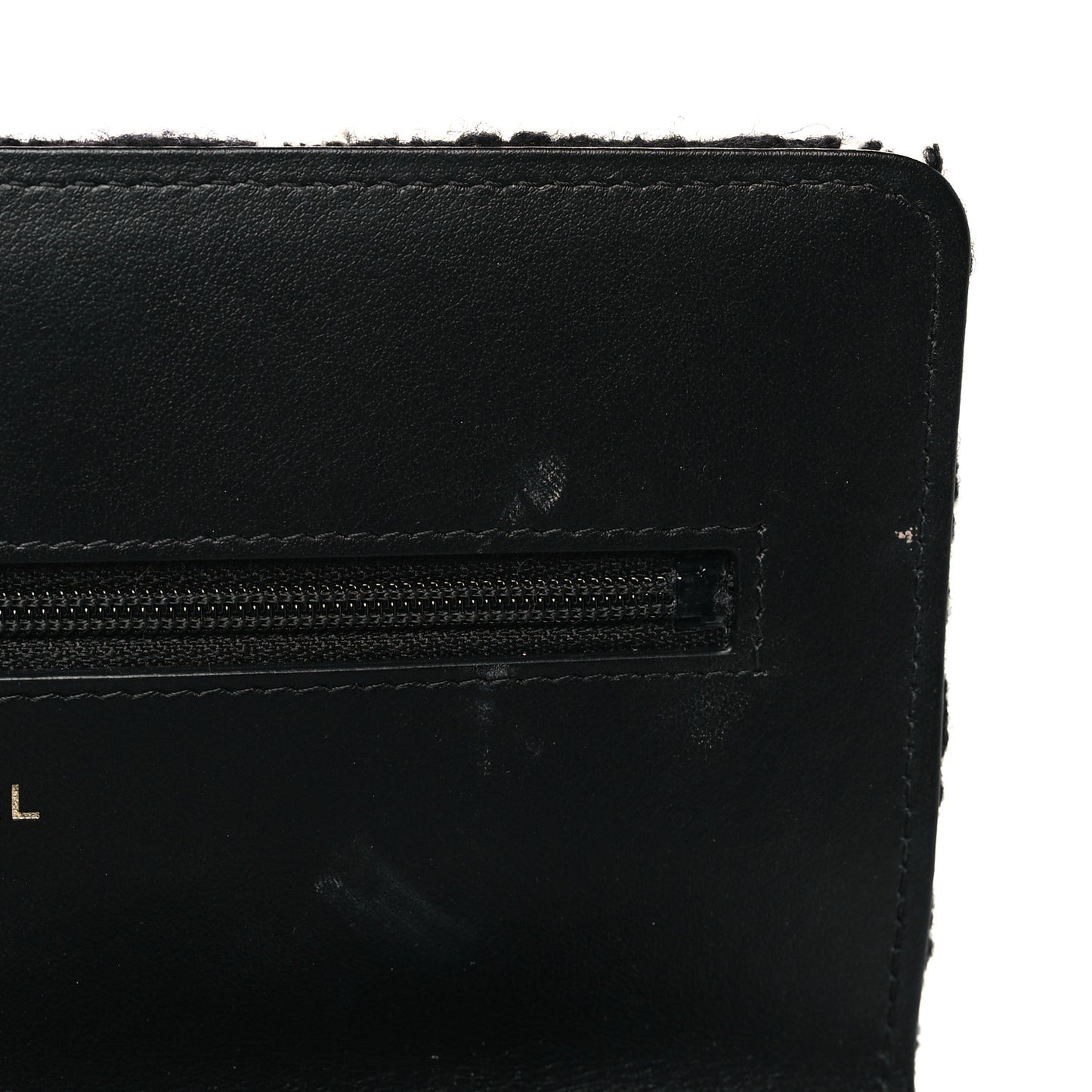Tweed Quilted Chanel 19 Wallet On Chain WOC Black White