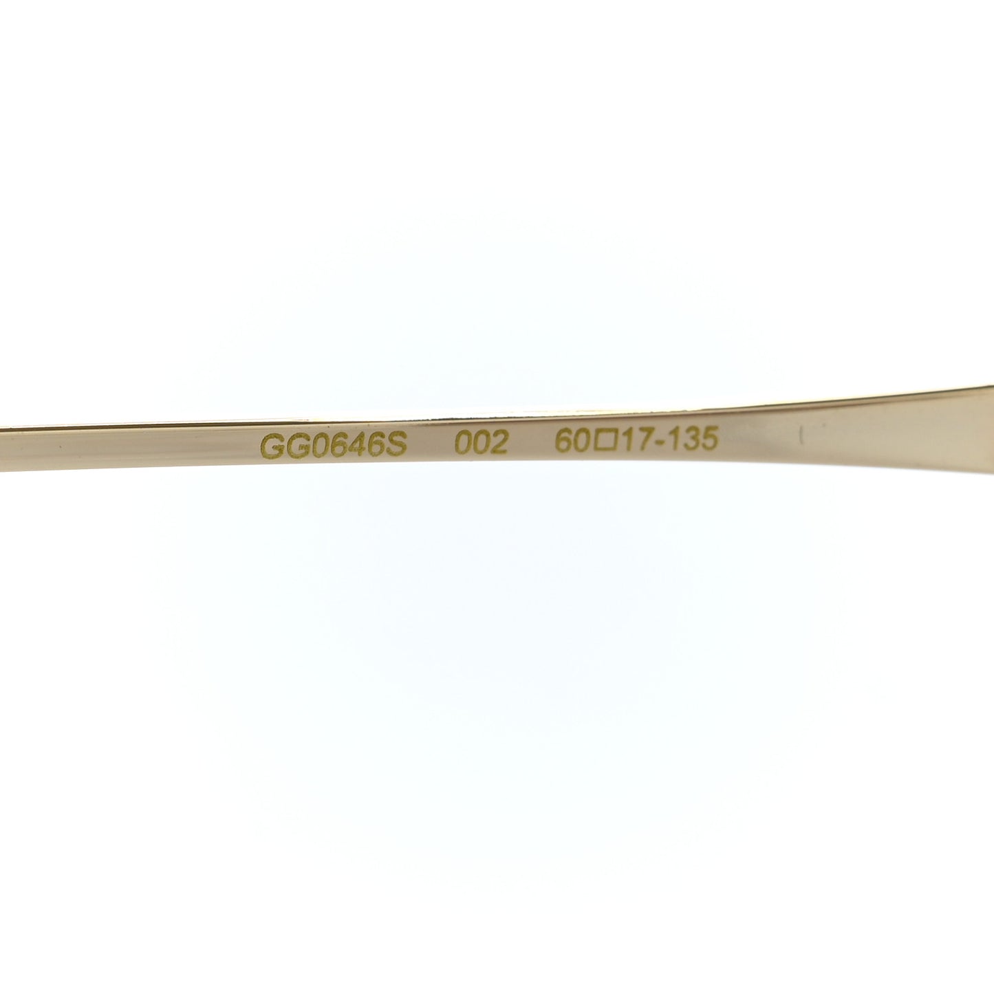 Metal Oversized Sunglasses GG0646S Gold Brown