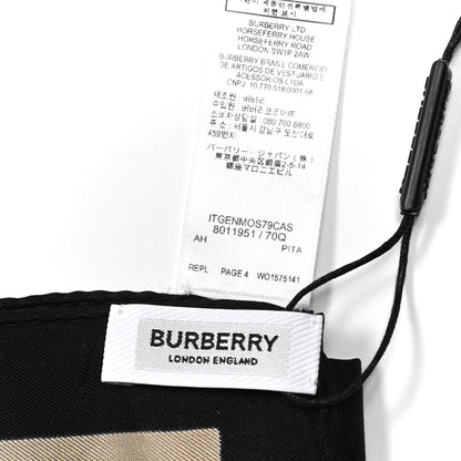 Burberry Silk Vintage Check Icon Stripe TB Monogram Print Scarf Archive Beige 3 of 9