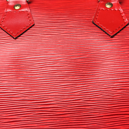 Louis Vuitton Epi Speedy 25 Castillan Red 7 of 11