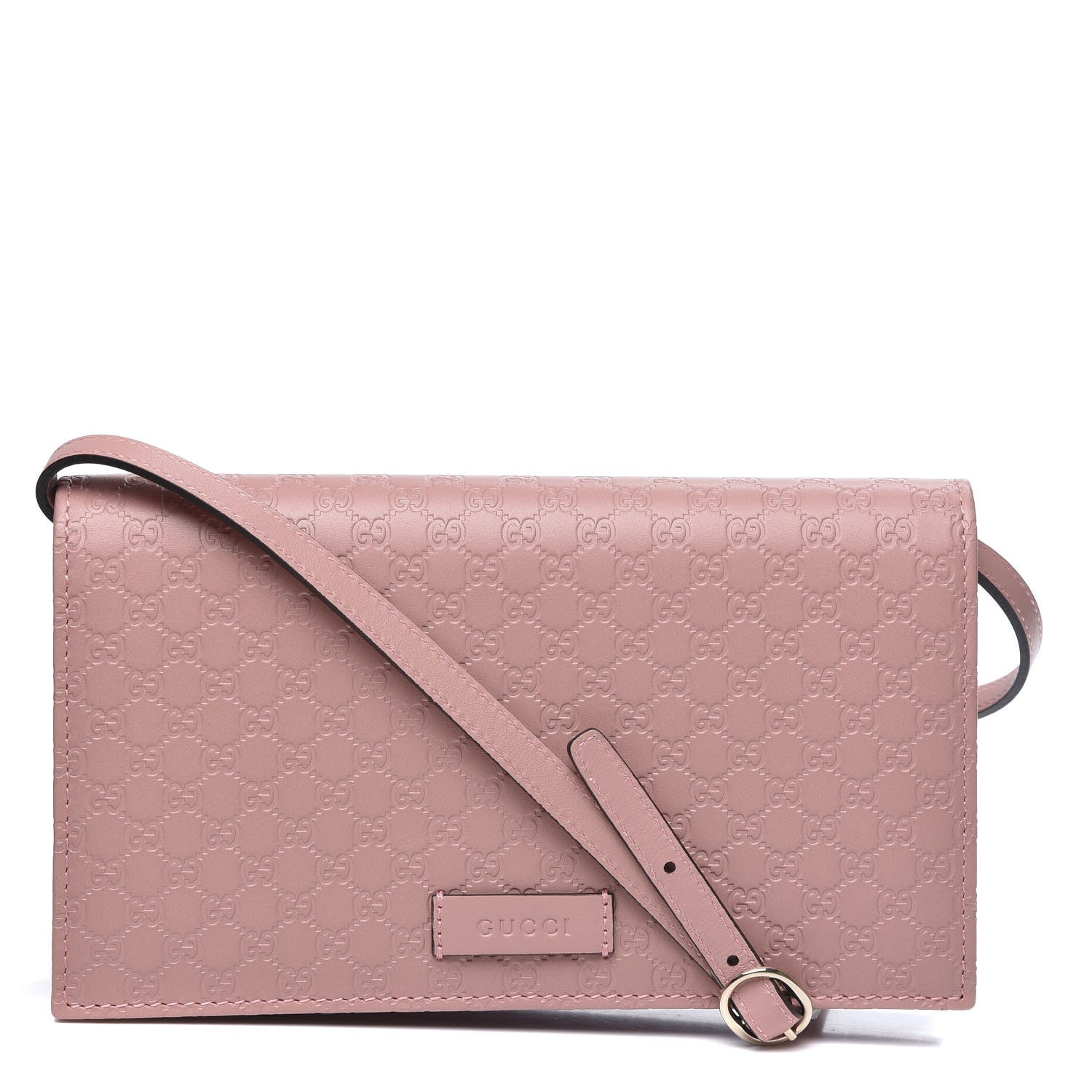 Gucci Microguccissima Crossbody Wallet Soft Pink 1 of 9