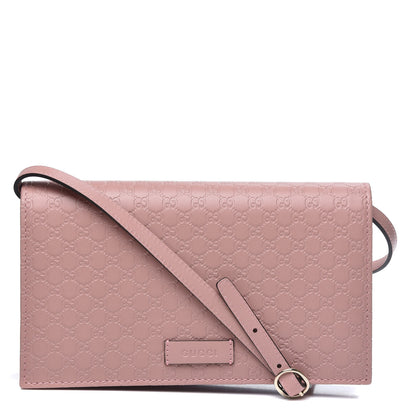 Gucci Microguccissima Crossbody Wallet Soft Pink 1 of 9