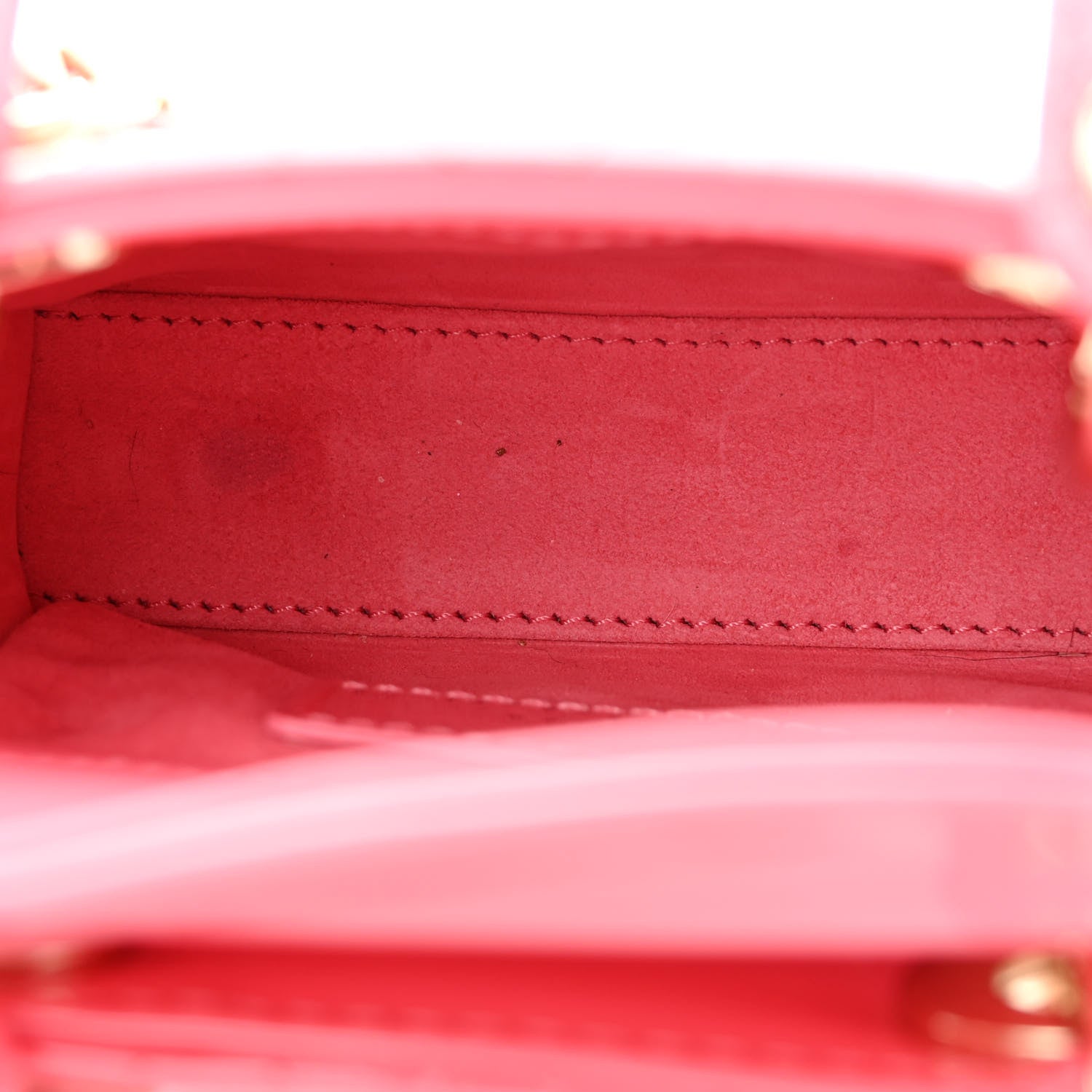 Christian Dior Patent Cannage Micro Lady Dior Peony Pink 5 of 9
