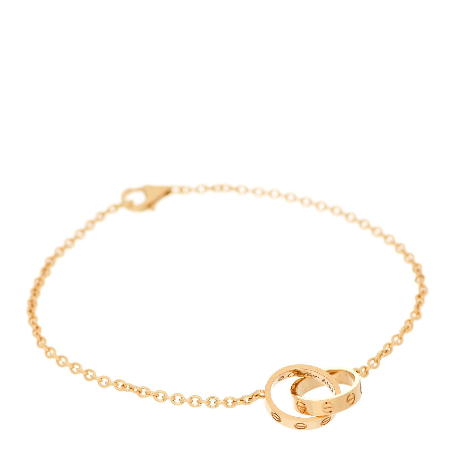 Cartier 18K Yellow Gold Interlocking LOVE Bracelet 1 of 5