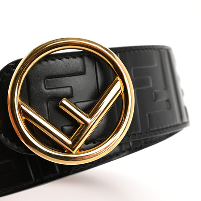 Fendi Calfskin F is Fendi FF 1974 Embossed Belt 90 36 Black 7 of 7