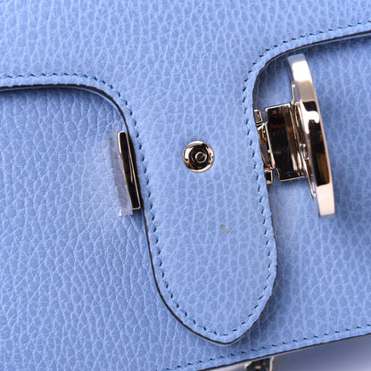Gucci Dollar Calfskin Small Interlocking G Shoulder Bag Mineral Blue 14 of 15