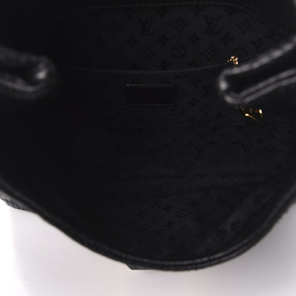 Louis Vuitton Calfskin Quilted Monogram Altair Clutch Black 5 of 8