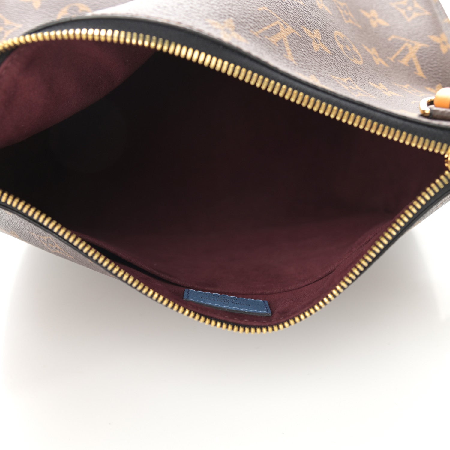 Louis Vuitton Monogram Beaubourg Hobo Mini Bordeaux Red Peach Safran Blue Jean Blue 5 of 10