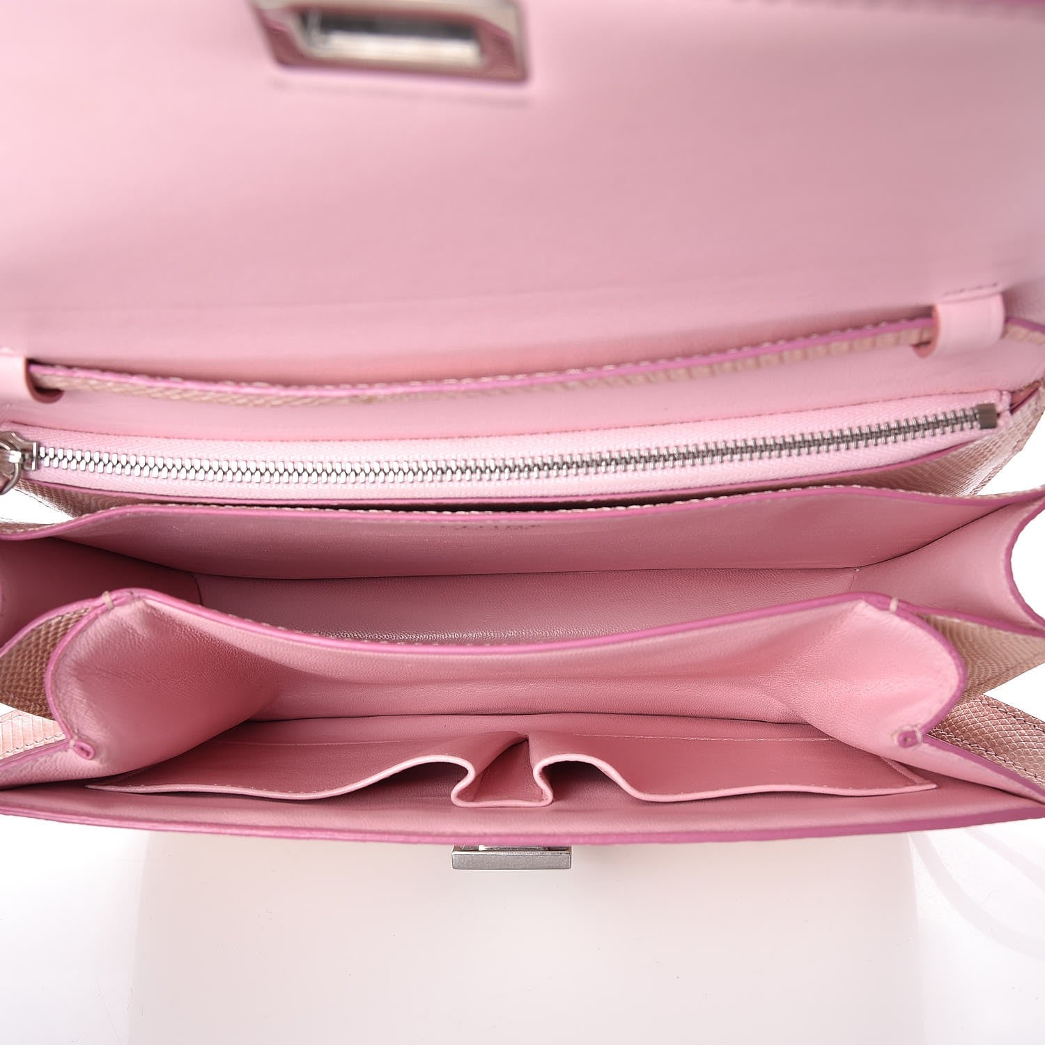 Celine Lizard Medium Classic Box Flap Bag Pink 5 of 6