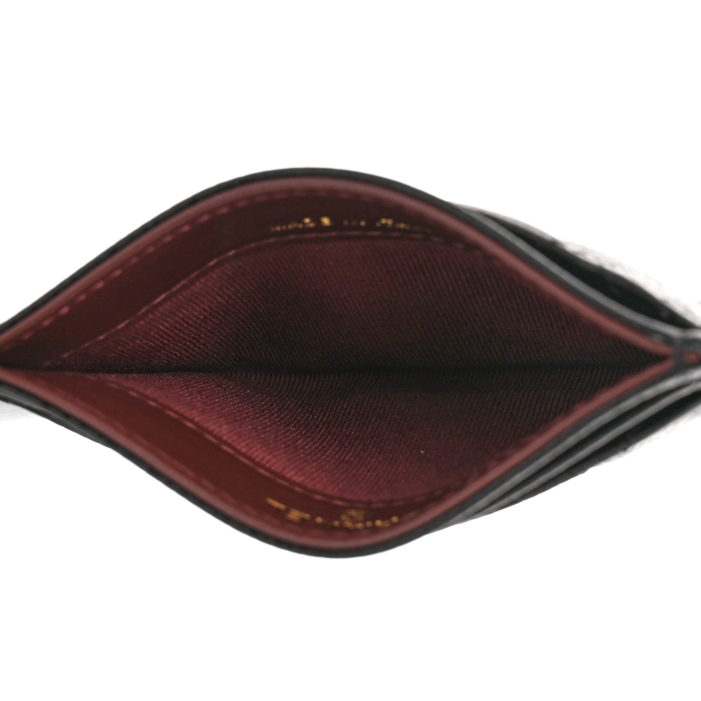 Caviar Quilted Card Holder Black