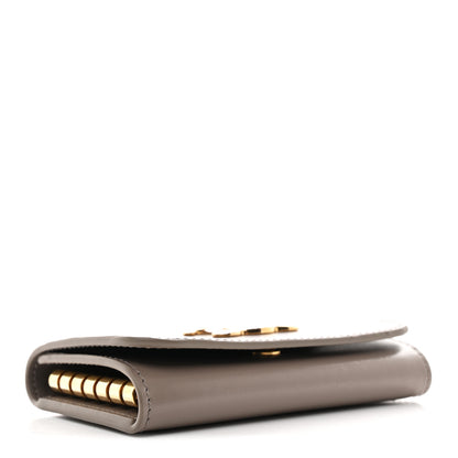 Celine Shiny Calfskin Triomphe Key Case Pebble 4 of 7