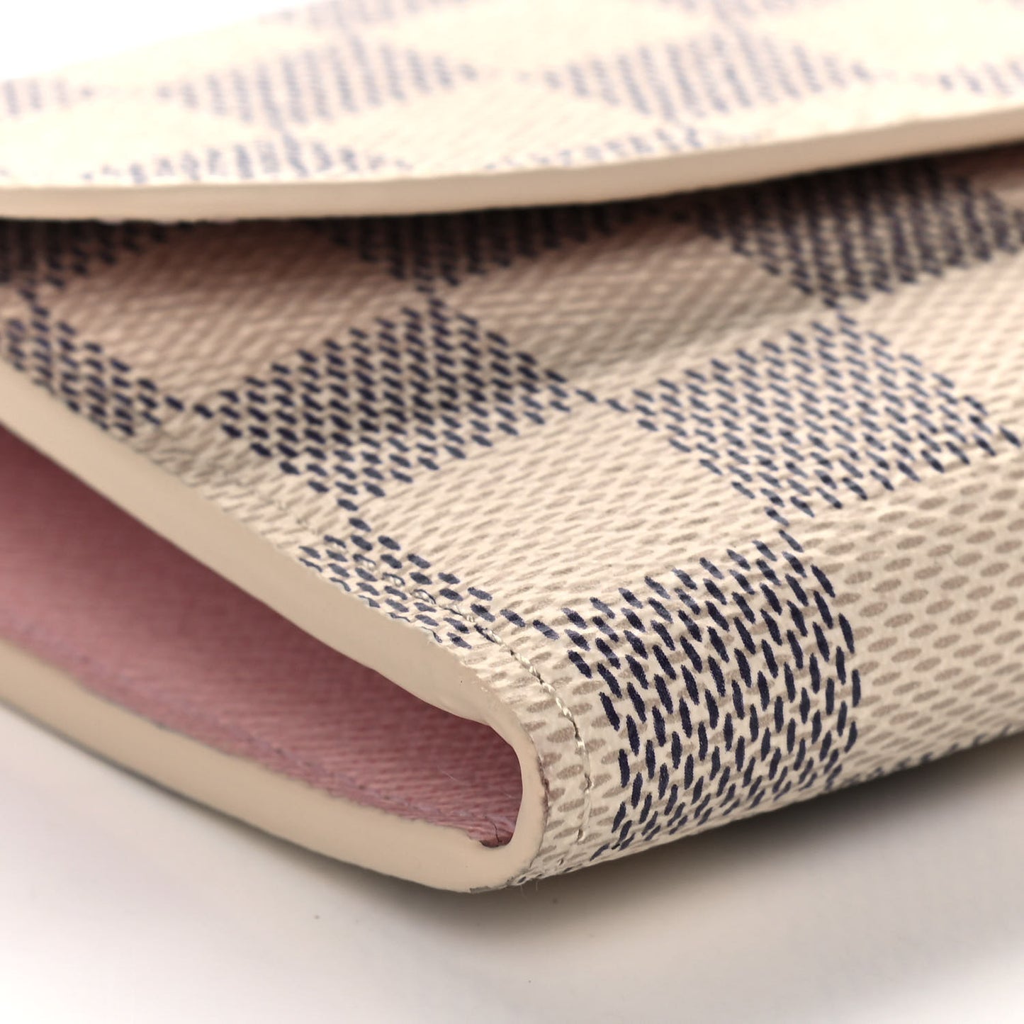 Damier Azur Emilie Wallet Rose Ballerine