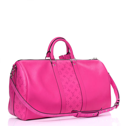Louis Vuitton Taigarama Keepall Bandouliere 50 Fuchsia 2 of 5